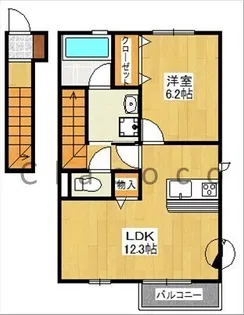 グランディハイツ【2階】の間取り