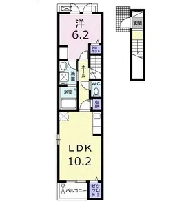 プラシード【2階】の間取り