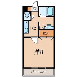グリーンフィールド【2階】の間取り