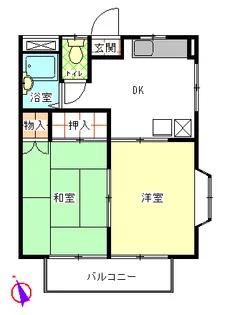 ペアグリーンB【1階】の間取り