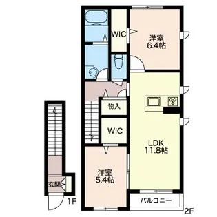 ヴィーガ【2階】の間取り
