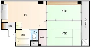 たかの温泉マンション【3階】の間取り