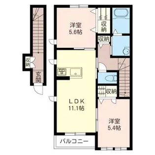 エトワルB【2階】の間取り