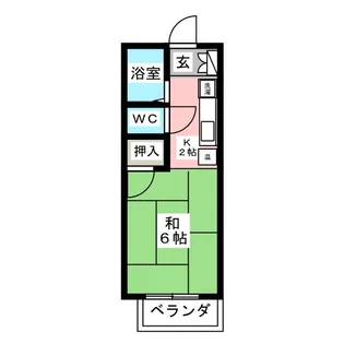 メゾン杉山【2階】の間取り