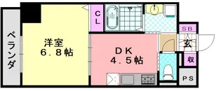 フォレストインサイド深井【3階】の間取り