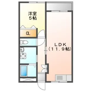 栄和第1マンション【3階】の間取り