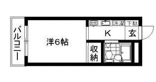 サニーハイツ【2階】の間取り
