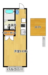 ユングフラウ【2階】の間取り