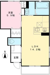 ユアメゾン総社【1階】の間取り