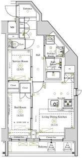 アークマーク東向島AZ【6階】の間取り