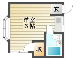 ウォーターコート三野【2階】の間取り