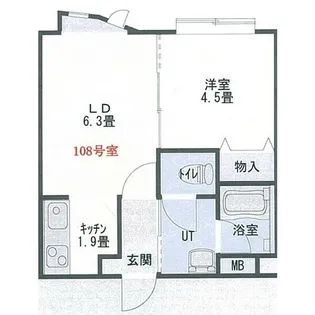 LEE SPACE麻生II【2階】の間取り