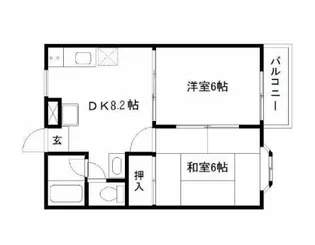 レジデンスSS【2階】の間取り