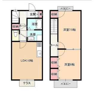 長野県飯田市長野原【一戸建】の間取り
