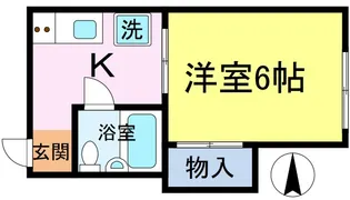 1Kの間取り画像