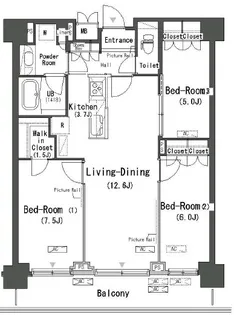 東京都江東区辰巳2【マンション】の間取り