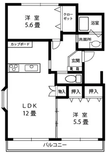 リバーサイド【1階】の間取り