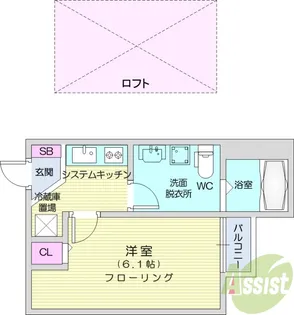 エスペランサ大野田【1階】の間取り
