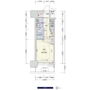 大阪府大阪市天王寺区筆ケ崎町【マンション】の間取り