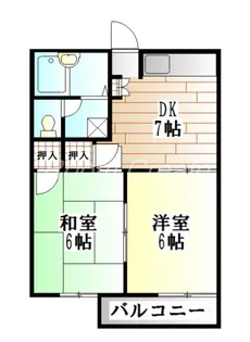 ファミーユ笠木A【2階】の間取り
