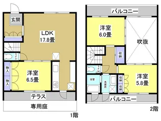 静岡県浜松市中央区志都呂1【一戸建】の間取り