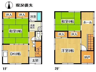 山形県山形市城西町4【一戸建】の間取り