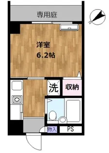 利川ハイム【1階】の間取り