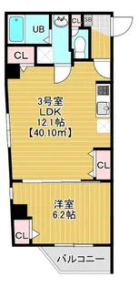 Courtyard Asakusa【4階】の間取り