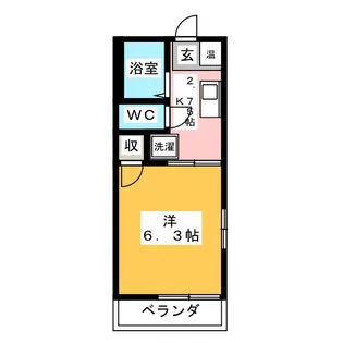 シャルム川原【2階】の間取り