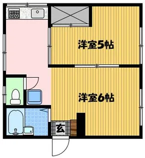 ハイツ出雲【2階】の間取り