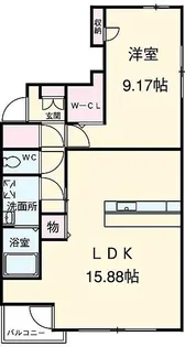 セントラルパーク下池川【2階】の間取り