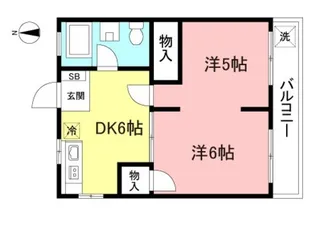 東京都日野市平山3【マンション】の間取り