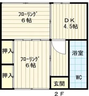 みのわアパート【2階】の間取り