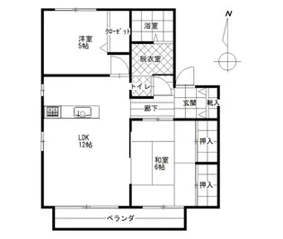 岡山県岡山市中区祇園【アパート】の間取り