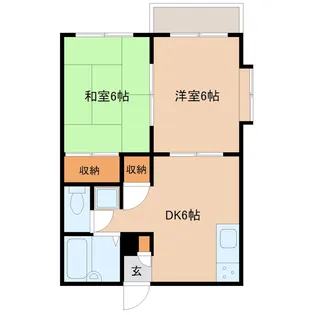 ルナハイツ【2階】の間取り