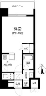 リフェスタ渡辺通【2階】の間取り