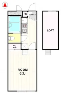 東京都日野市万願寺3【アパート】の間取り