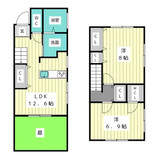 愛知県名古屋市名東区梅森坂3【一戸建】の間取り