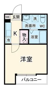 ラパン大久保【1階】の間取り