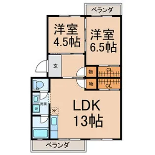 コーポダイシン【3階】の間取り