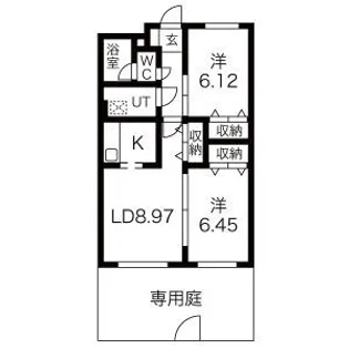 フレヤ四季【1階】の間取り