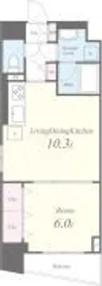 東京都中央区日本橋箱崎町【マンション】の間取り