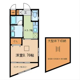 DRマンションII【1階】の間取り