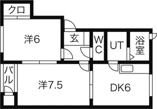 パンセス B棟【1階】の間取り