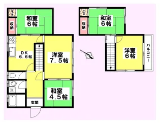 千葉県千葉市若葉区多部田町【一戸建】の間取り