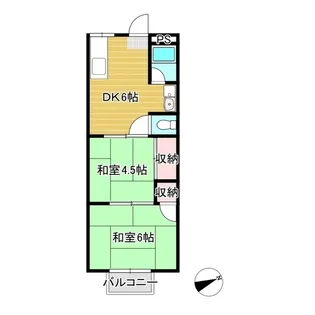 セレーネハイム第17【2階】の間取り