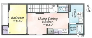 シャロンスプリング【2階】の間取り