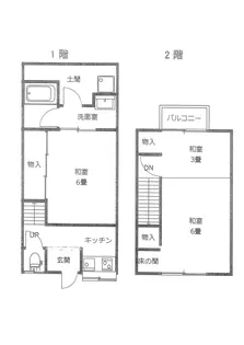 京都府亀岡市篠町王子上上牧【一戸建】の間取り