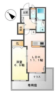 スターテラス大野【1階】の間取り