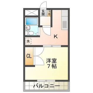 サンパレス【1階】の間取り